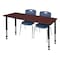 Regency Tables > Height Adjustable > Rectangular Table & Chair Sets, 72 W, 30 L, 23-34 H, Mahogany MT7230MHAPBK40NV - alternate 1
